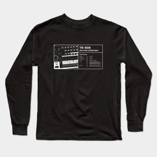 808 Drum Machine for Electronic Musician Long Sleeve T-Shirt